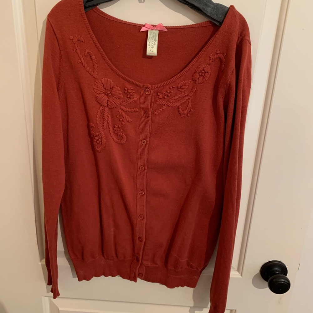 Rust cardigan
